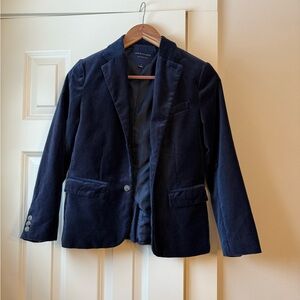 Janie and Jack Navy Velvet Blazer. Size 12.